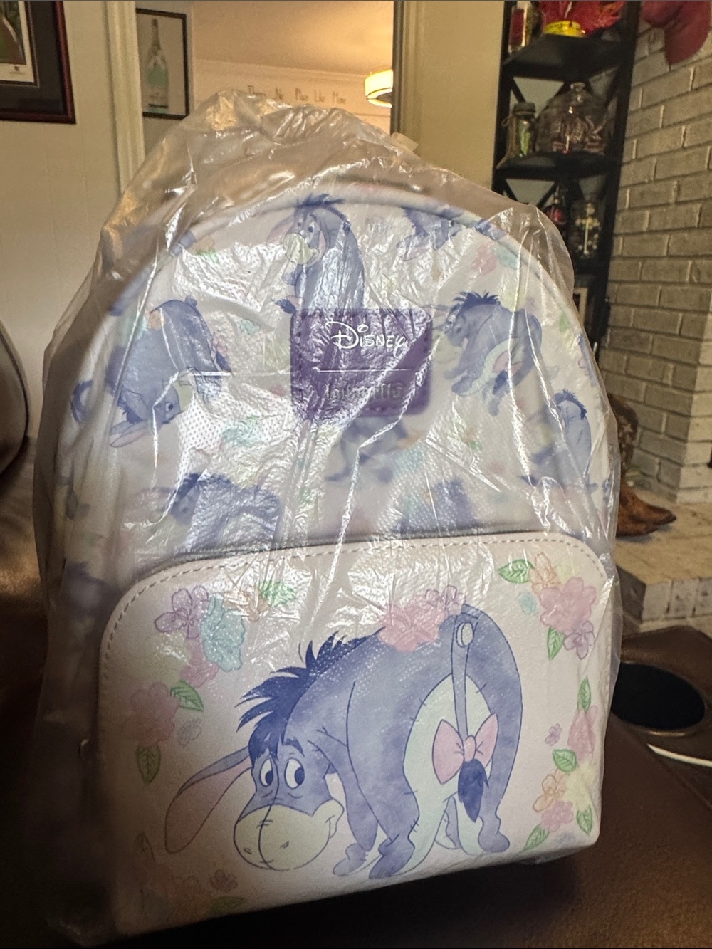 Disney Eeyore Purple and Light Pink Mini Backpack
